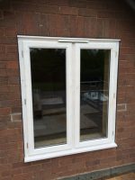 Chunky's timber French windows